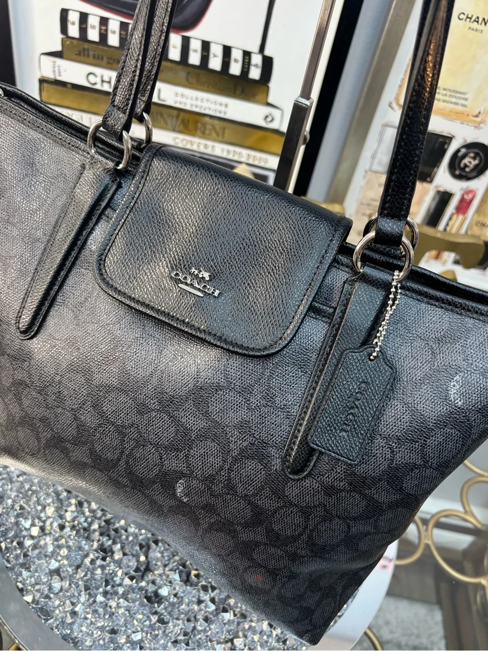 Coach 2014 Ward Signature Tote Bag EUC